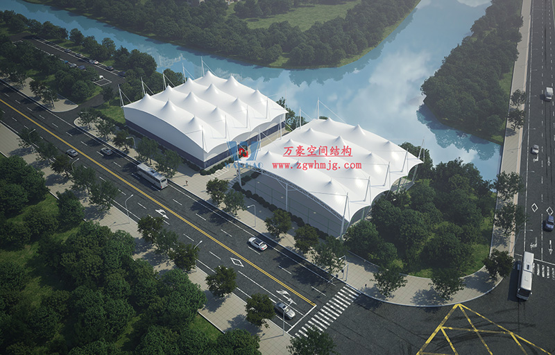 溫州惠民路西側綠地球場PTFE膜結構